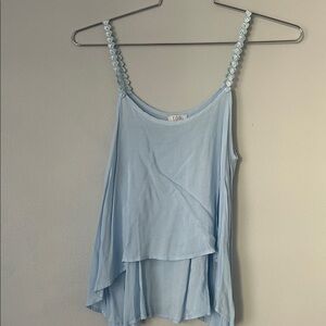 Tobi Sky Blue Layered Camisole